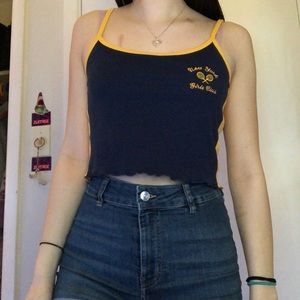 Navy & Gold Tennis Tank